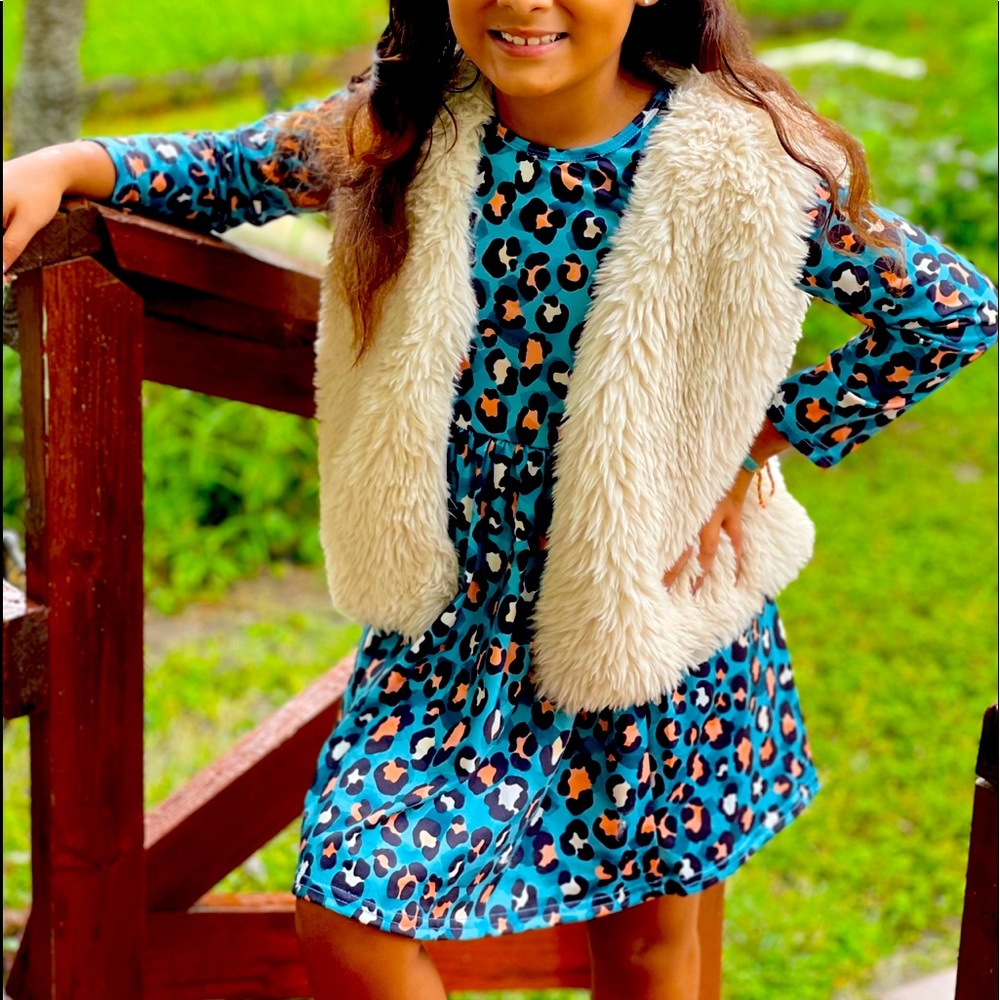 Girls Dress Leopard